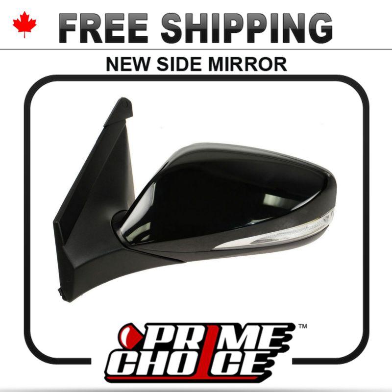 New power non heated drivers side view door mirror