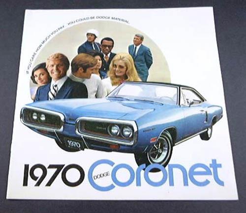 1970 70 dodge coronet brochure 500 440 r/t super bee