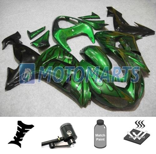 Bundle inj fairing w/ brake fluid reservoir for kawasaki ninja zx 10r 06 07 eaa