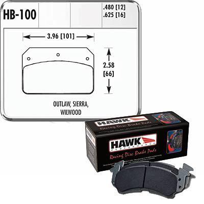 Hawk performance brake pads ferro-carbon black universal set hb100m-480