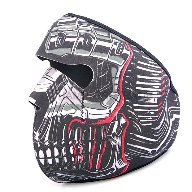 Motorcycle bicycle sport black red gun monster style warmer face protect mask x1