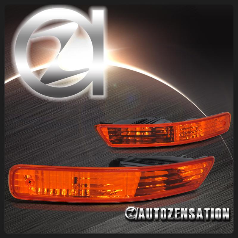 98-01 acura integra jdm amber front bumper park turn signal lights