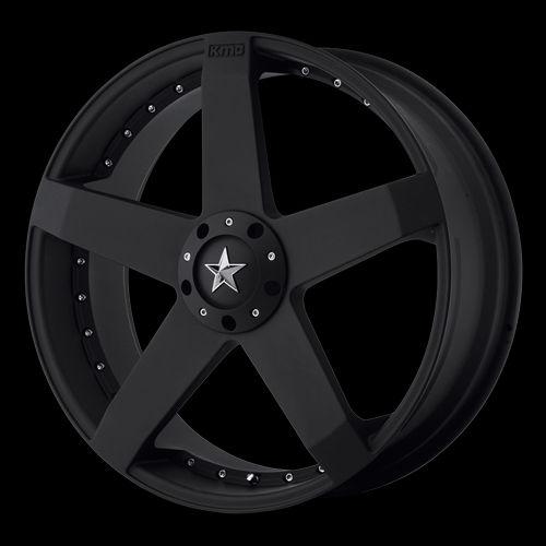 18" wheels rims kmc rockstar matte black nissan cube