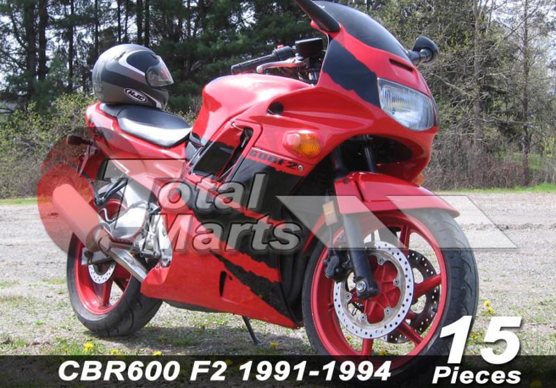 Fairing for honda cbr600f2 cbr600 f2 1991 1992 1993 1994 abs red black fa4626