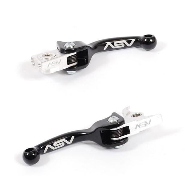 Ktm 450 525 530 exc 07-2012 asv f3 forged brake clutch levers black