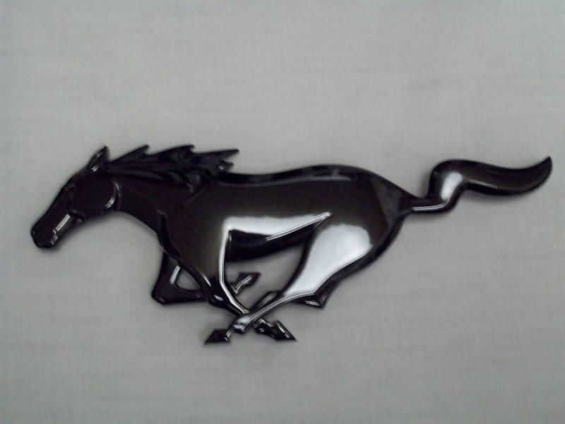 2010 2011 2012 2013 ford mustang black running pony grille emblem