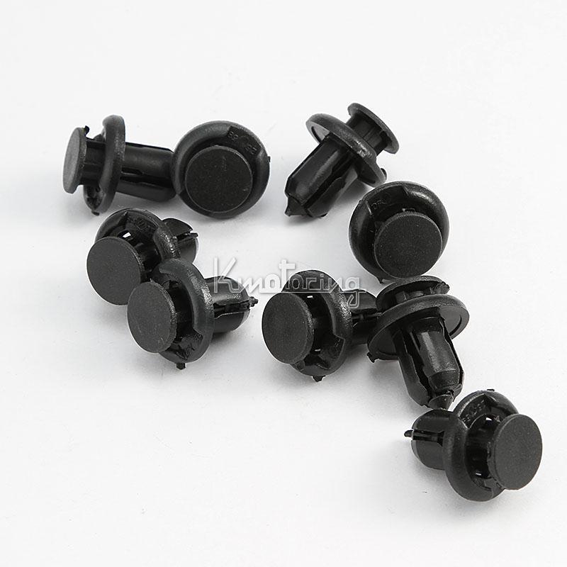 30x push-type rivet fastener bumper mud flaps clips for honda civic cr-v element