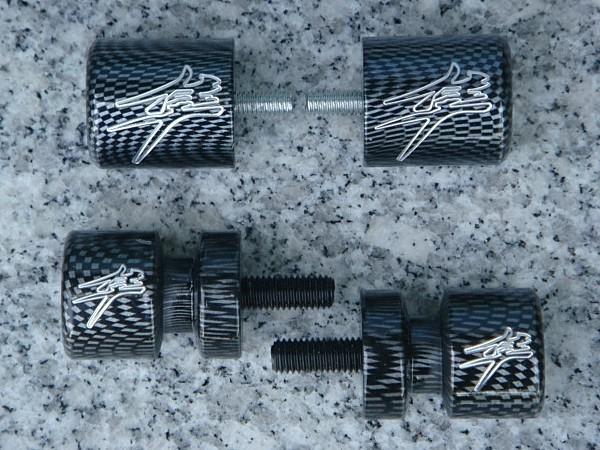 1999-2013 suzuki hayabusa busa kanji carbon bar ends & spools