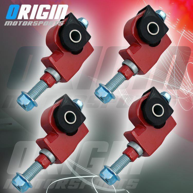 4 pcs civic eg accord red jdm honda/acura adjustable adjuster front camber kit