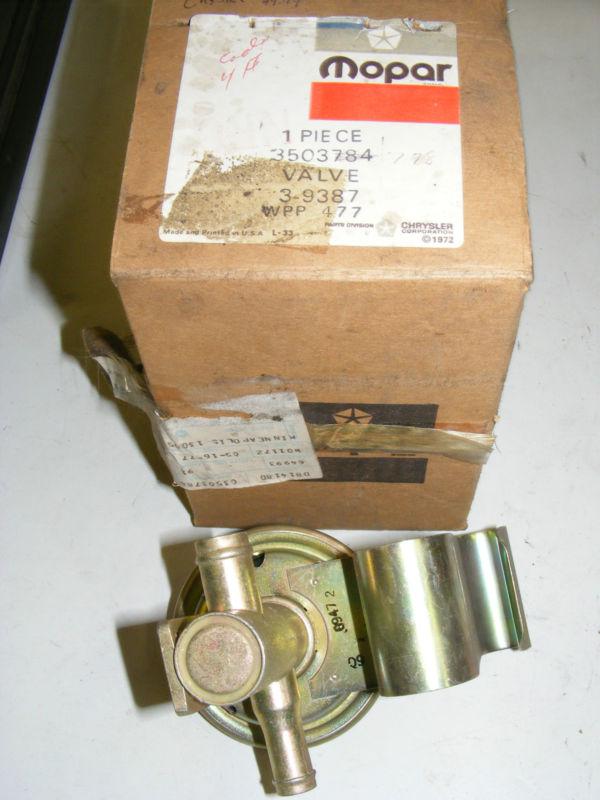 1974 75 76 dodge plymouth chrysler c-bodies heater control valve nos new 3503784