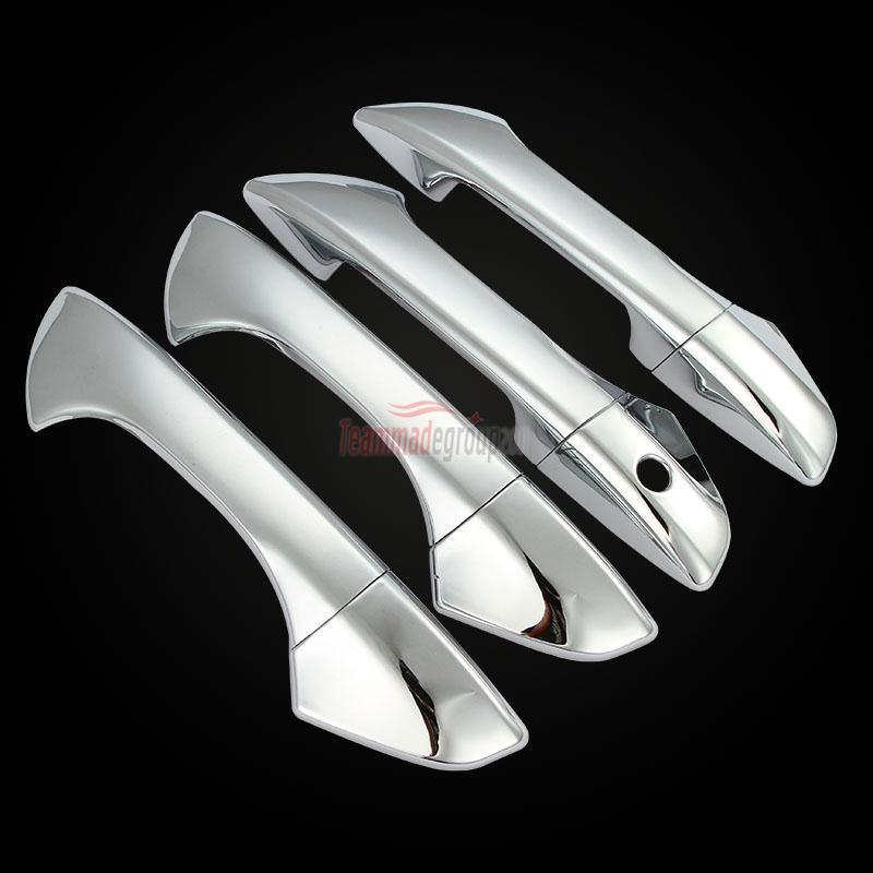 New triple chrome door handle covers set for honda accord keyhole 2008~2012 09