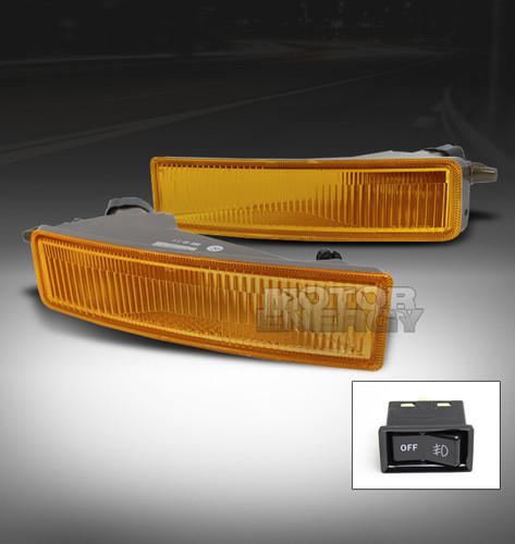 2003-2007 scion xb bumper yellow fog light lamp w/bulb+switch kit 2004 2005 2006