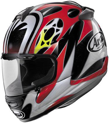 Arai vector-2 katsuyuki nakasuga replica full-face helmet,black/red,large/lg