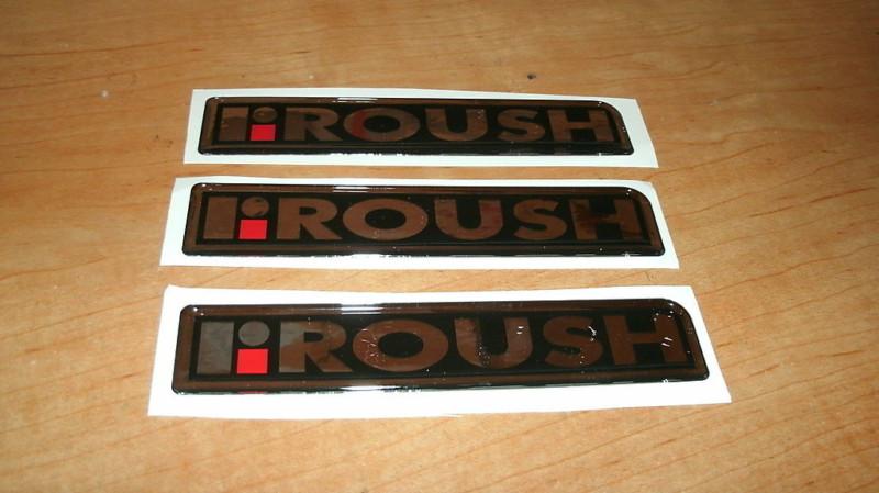 Roush ford mustang f150 fender trunk hood emblems - 3pc