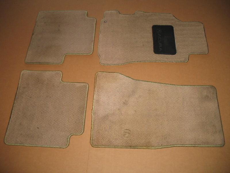 1995 1996 1997 1998 acura 2.5 3.2 tl 2.5tl 3.2tl beige floor mats oem used set 4