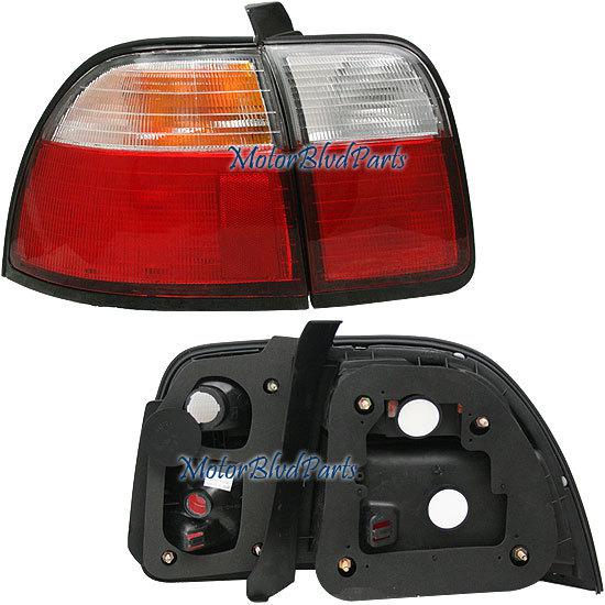 96-97 accord 2d/4d tail light lamp driver left 2pc set