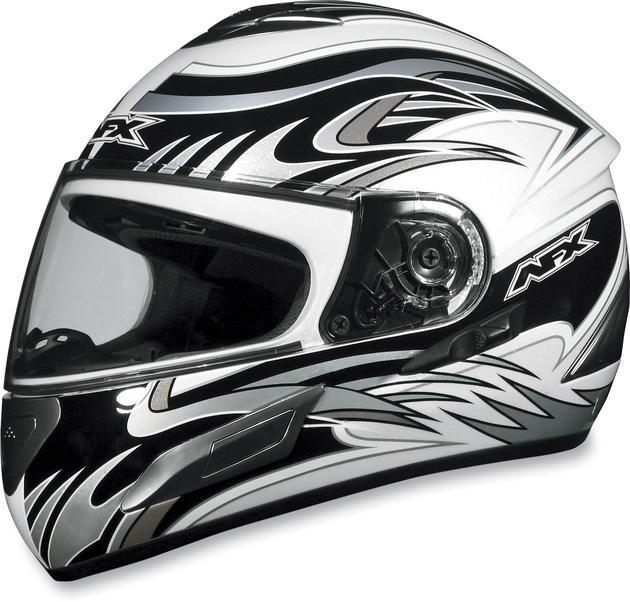 Afx fx-100 motorcycle helmet pearl white multi lg/large