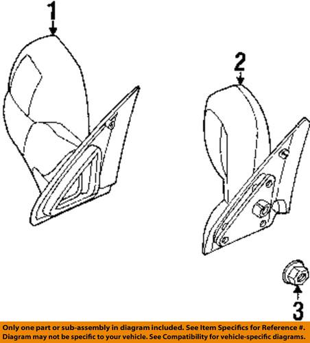 Mopar oem 6101447 outside mirrors-mirror assembly nut