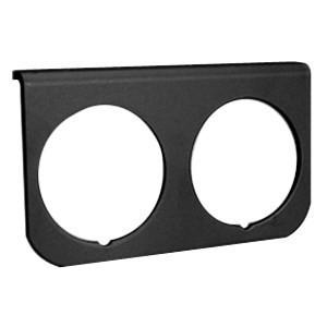 Autometer 2in. 2-hole gauge panel; black; aluminum