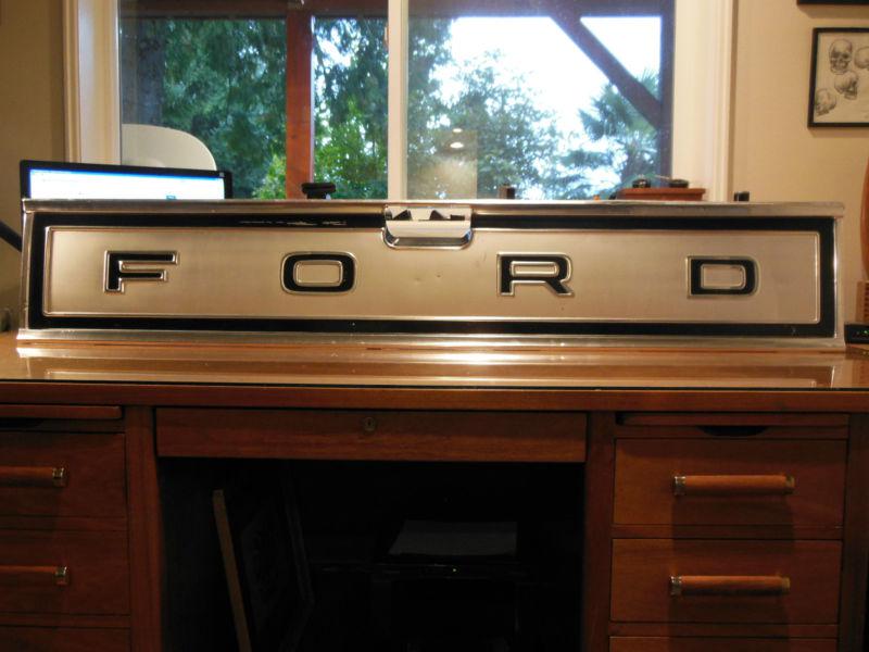 71-72 ford f250 sport custom tailgate trim panel free shipping!