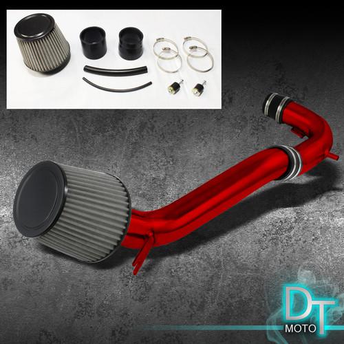 Stainless washable filter+cold air intake 08-12 accord 4cyl 2.4l red aluminum