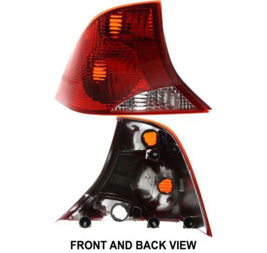 New driver taillight taillamp lens red housing assembly sae dot 00-03 ford focus