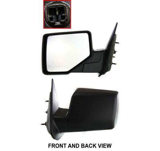 New manual black driver side view mirror replacement for ford ranger left door