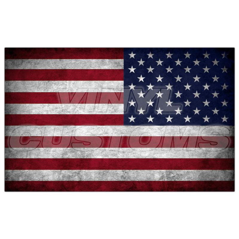 5" american flag decal sticker reversed united states of america custom a+