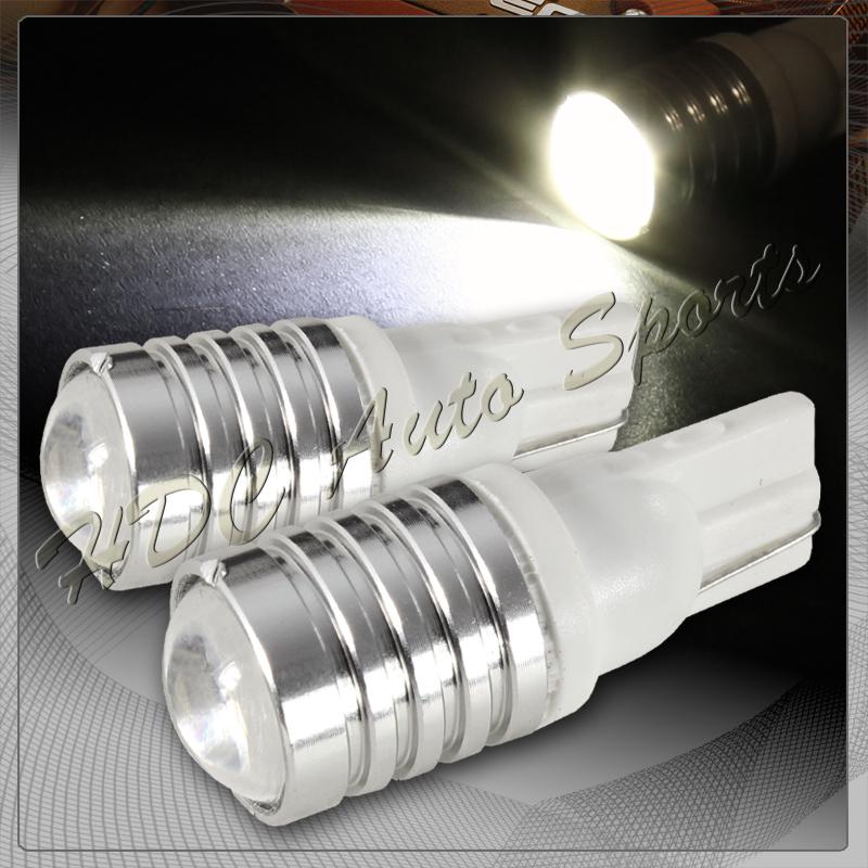 2x universal cree t10 wedge q3 white led gauge license plate panel light bulbs