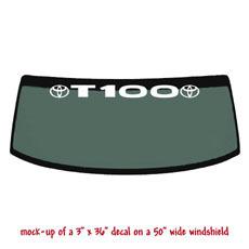 T100 -  windshield banner decal sticker v1