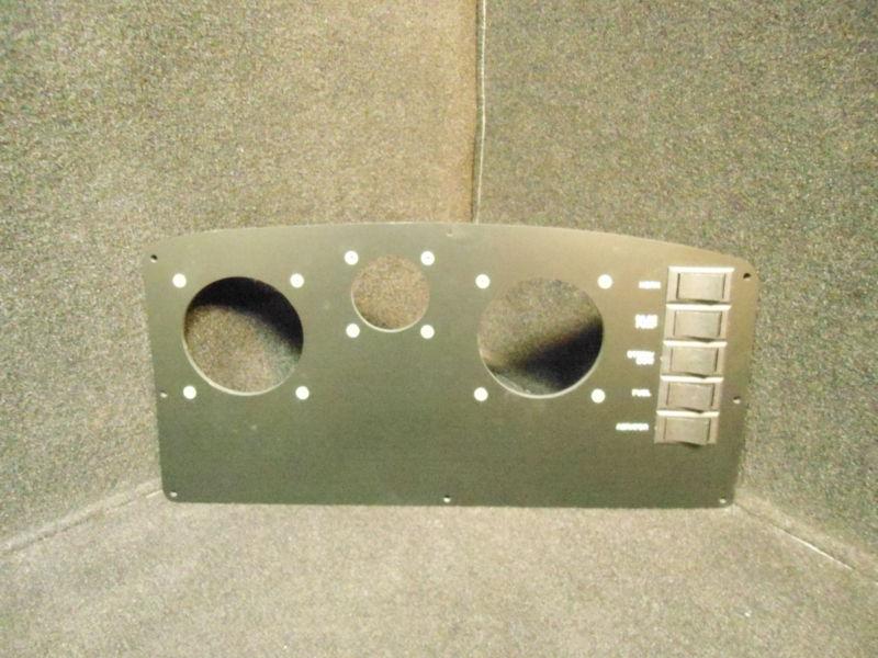 16 3/16" x 8 1/16" dash panel w/ fuel, stern/bow, bilge pump, horn & aerator#4