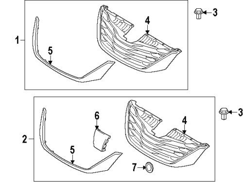 Toyota 9046709185 genuine oem factory original grille assy clip