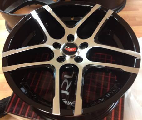 19" x 9" & 20" x 10.5" ruff racing r954 corvette edition staggered wheels rims