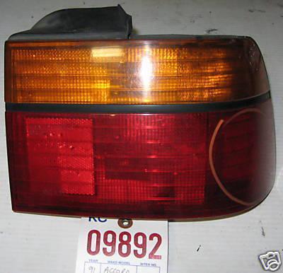 Honda 90 91 accord tail lamp light right outer 1991 1990