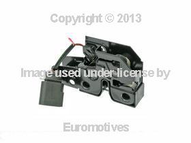 Vw touareg (04-07) front hood lock latch ( oem ) new engine lid locking mechanis