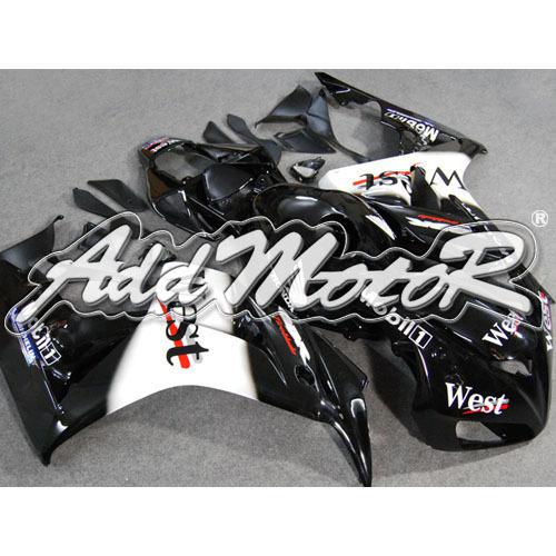 Injection molded fit cbr1000rr 06 07 west white black fairing 16n14