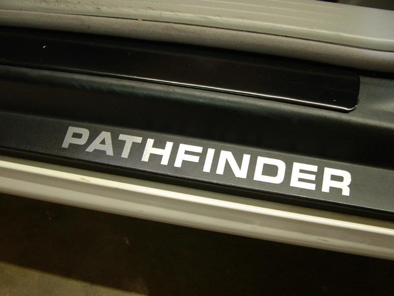 (2) door step decal sticker badge accent "pathfinder"