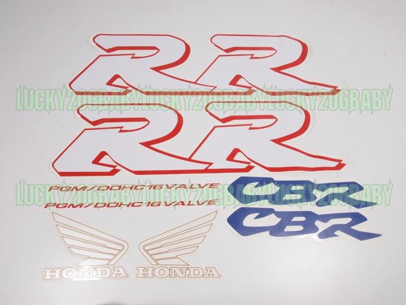 Sticker for f4 f5 cbr 600 893 900 929 954 919 rr fairing white 7d sl06