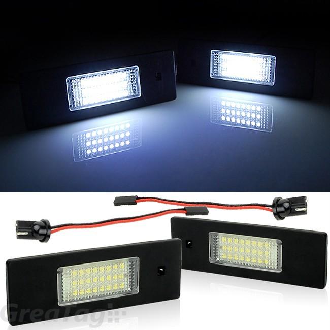 2008-2010 mini cooper clubman smd led license plate light lamp white pair