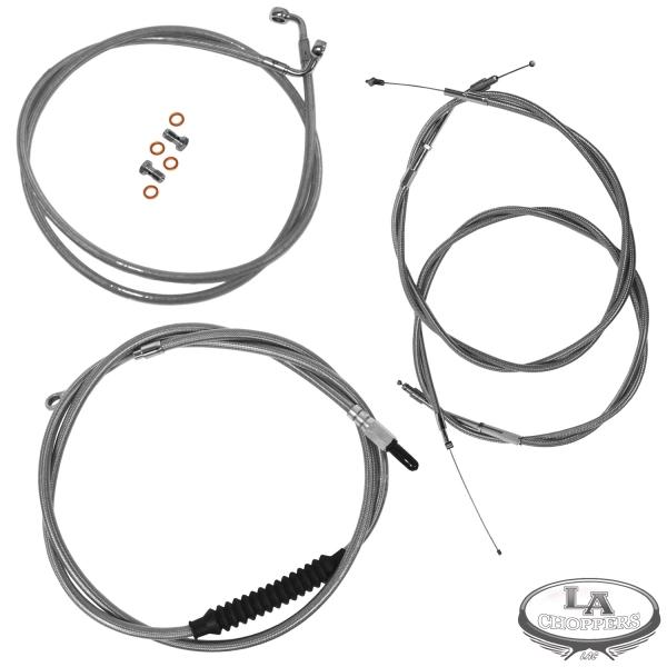 La choppers la-8210kt-00 cable/brake line kit stock bars ss 06-13 harley fxdb