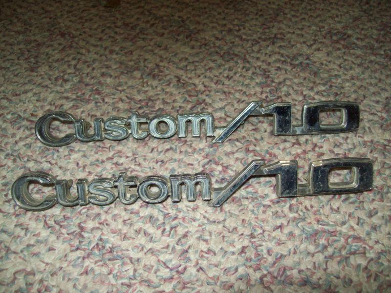 1967 1969 1971 chevy gmc chevrolet  p/u truck r&l custom 10 emblems