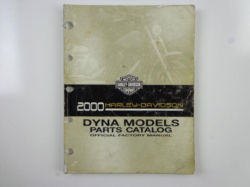 Harley davidson 2000 dyna models parts catalog manual 99439-00