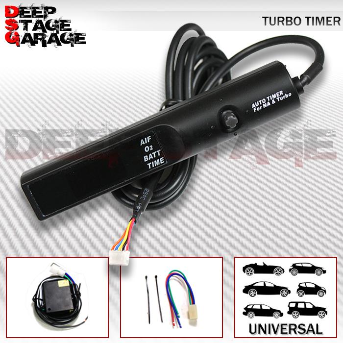 Universal digital display mt+at auto programmable pen style turbo timer black