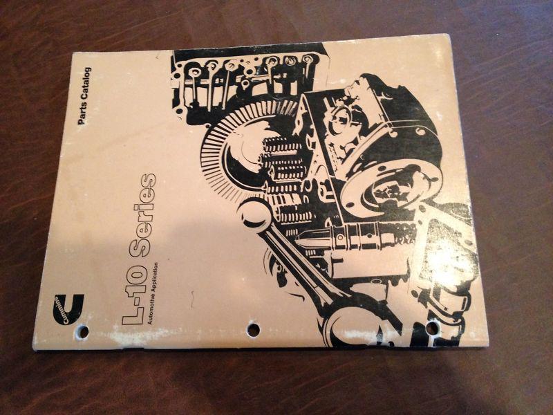 Cummins l 10  l-10 series diesel parts book catalog manual engine