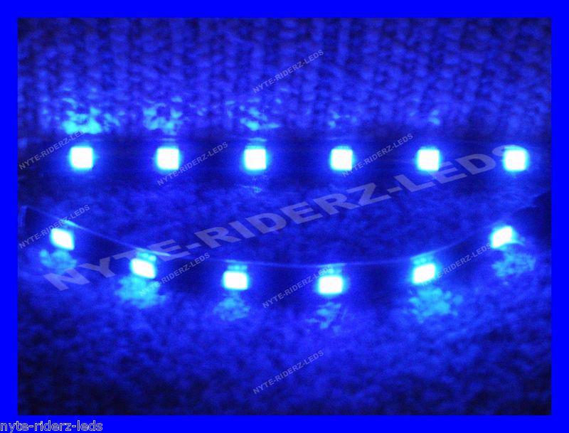 Blue 5050 smd led strips pair of 6 inch strips fits all  ford acura nissan mazda