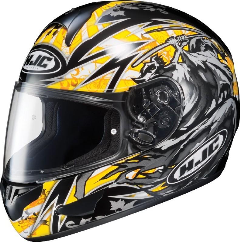 Hjc cl-16 slayer yellow full face helmet (size m)