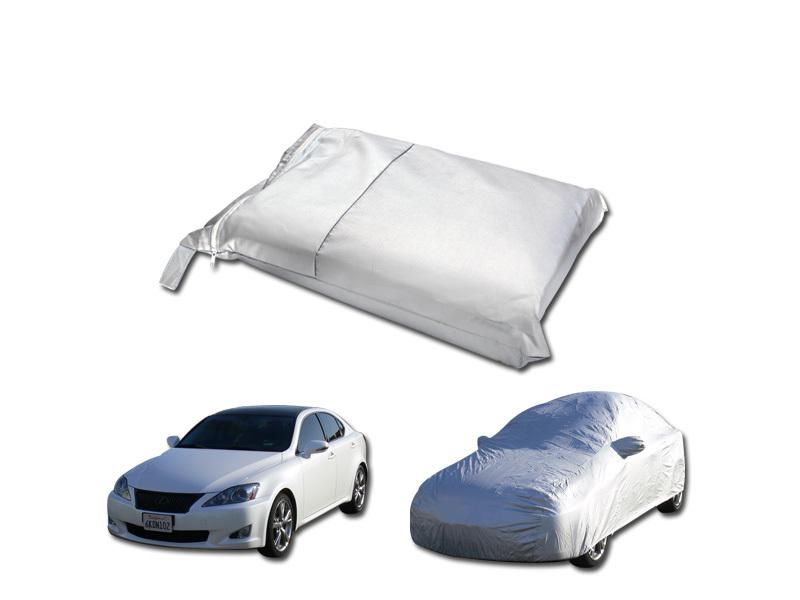 4800mm medium universal waterproof 4 layer car cover+mirror pocket protection