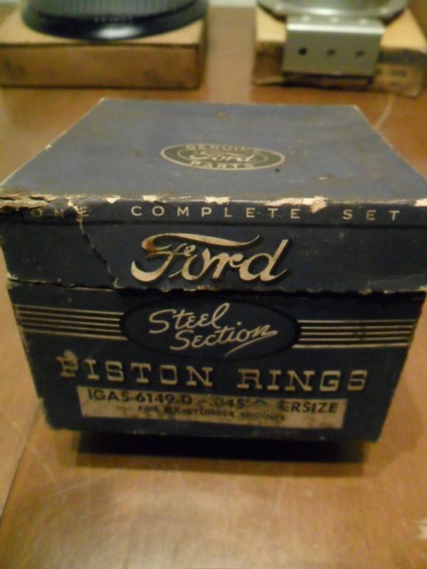 1930s 1940s ford steel section piston ring set in box 6 cylinder g engines