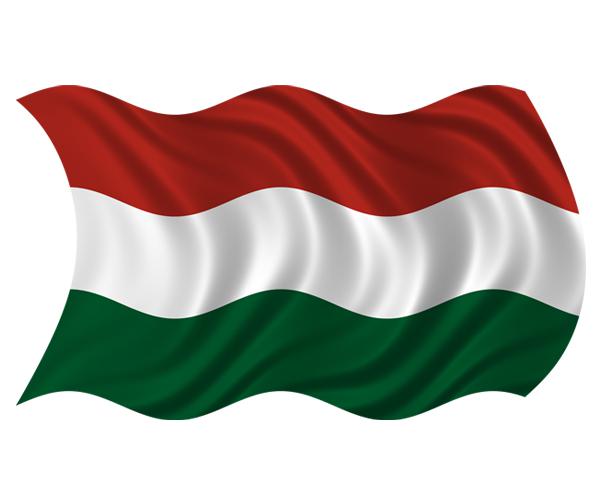 Hungary waving flag decal 5"x3" hungarian vinyl car window bumper sticker zu1