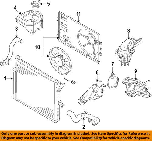 Audi oem 06e121139h engine coolant outlet gasket/thermostat/water outlet gasket